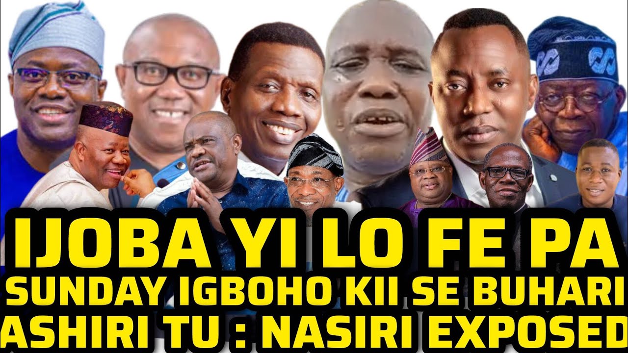 ASHIRI AWON TO FE PA SUNDAY IGBOHO TI TU O.MORI PE IJOBA TINUBU YO DABI TI ABACHA.SUNDAY MU OTA LORE