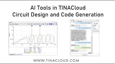 AI Tools in TINACloud Circuit Design and Code Generation