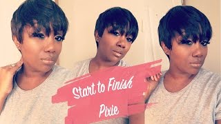 Start to Finish Wigs | How to turn a $20 wig into a Fabulous Pixie Cut