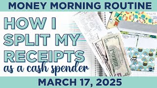 Money Morning Routine | How I Split Cash Transactions