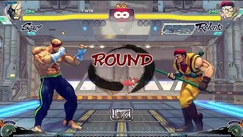 SAGAT VS ROLENTO | CPU VS CPU Ultra Street Fighter IV  (Hardest AI)