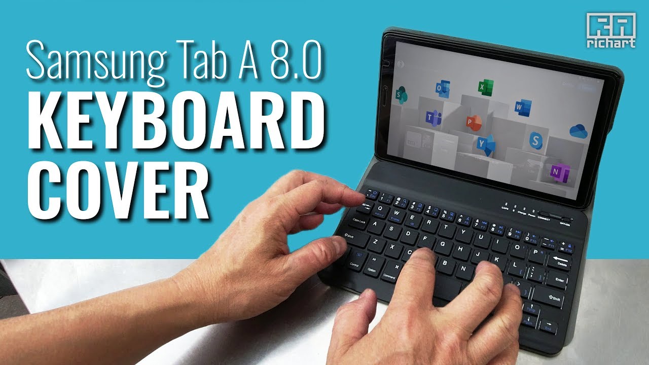 storm Op de grond provincie Samsung Galaxy Tab A Keyboard Cover - YouTube