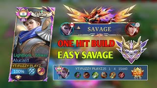 ALUCARD ONE HIT BUILD AND EMBLEM FOR 2024 (EASY SAVAGE) WITH THIS NEW BUILD / MUST TRY