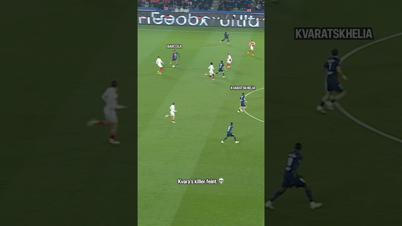 Kvara’s crazy feint goal 💀 #PSG #kvaratskhelia