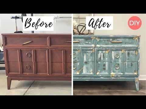 Transforming Furniture with Kmart Gold Chalk Paint: DIY ~ Putting