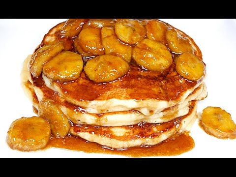 Pancakes with Caramelized Bananas Recipe