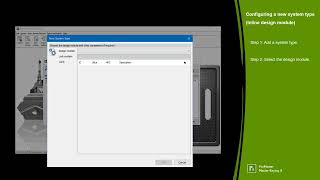 PM8 - How to configure a new system type (Inline design module)