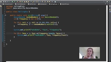 45) Rolling dice using arrays | Java with Ali