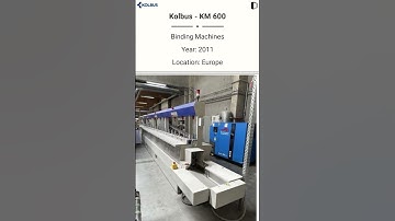 Used Binding Machine | Kolbus - KM 600 for SALE @Machinedalal