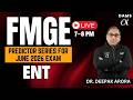 FMGE Predictor Series | High-Yield MCQ ENT by Dr. Deepak Arora