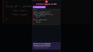 Renaming Columns Using alias During Selection and Joins | Spanish