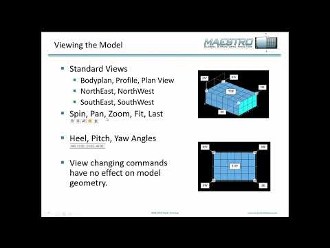 Viewing and Displaying Models in MAESTRO