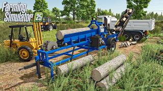 Splitting LOGS using a FIREWOOD PROCESSOR