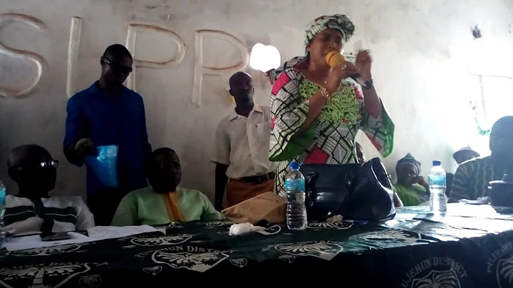 Madam Ann-Marie Harding in Pujehun town