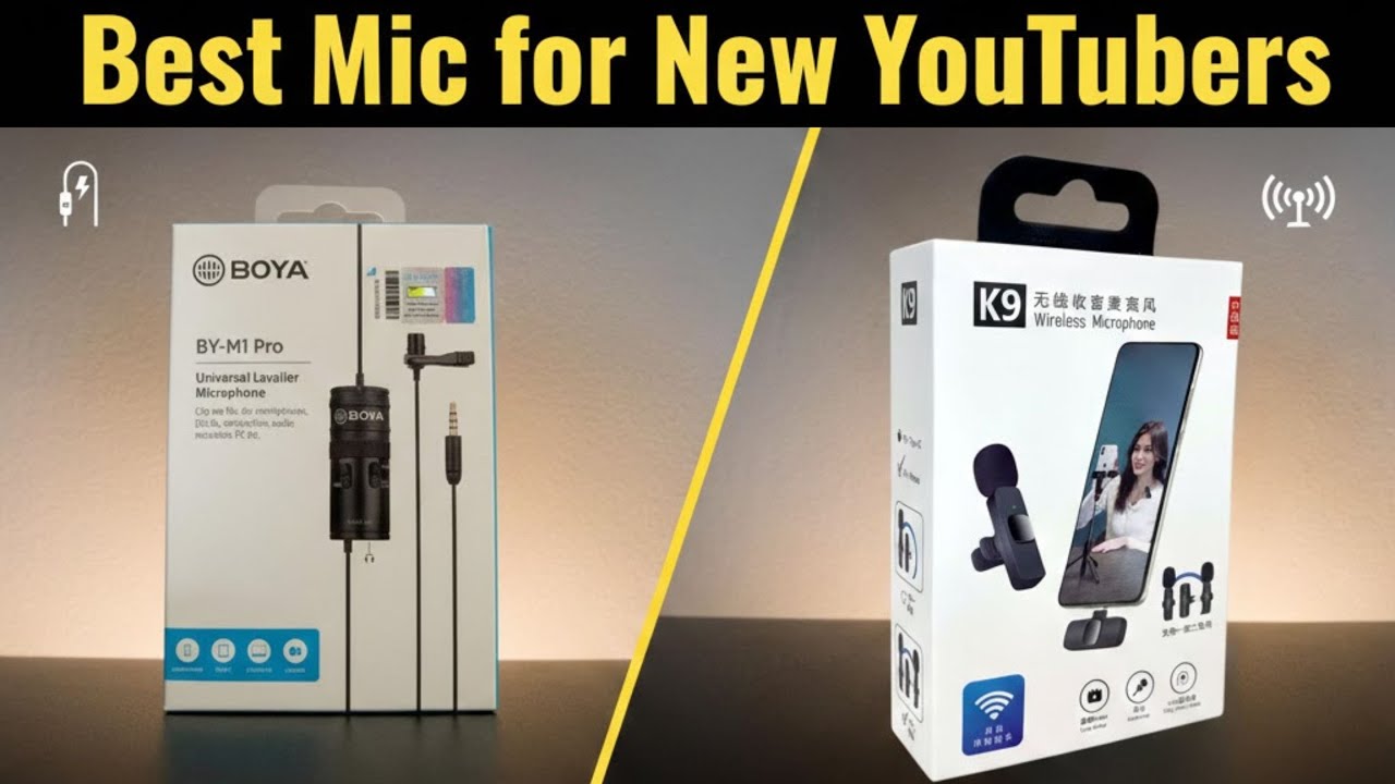 Boya BY M1 vs K9 Wireless. Wired vs Wireless Mic Test