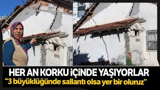 Evlerinin Yıkılmaması İçin Demir Profillerle Önlem Almaya Çalışıyor, Korku İçinde Yaşıyorlar