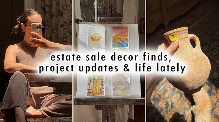 VLOG: estate sale decor finds, project updates & life at home lately