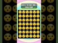 "🌟 Emoji Challenge Alert! Can You Pick the DIFFERENT Emoji? | #Shorts"#shorts #trending #viral#emoji