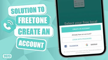 Solution To Freetone Create an Account and Unable To Sign Up
