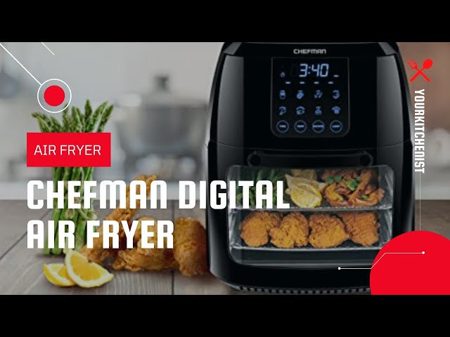 Chefman Digital Air Fryer + Rotisserie Oven, 6.3 Qt Capacity,  Multi-Function, Black 