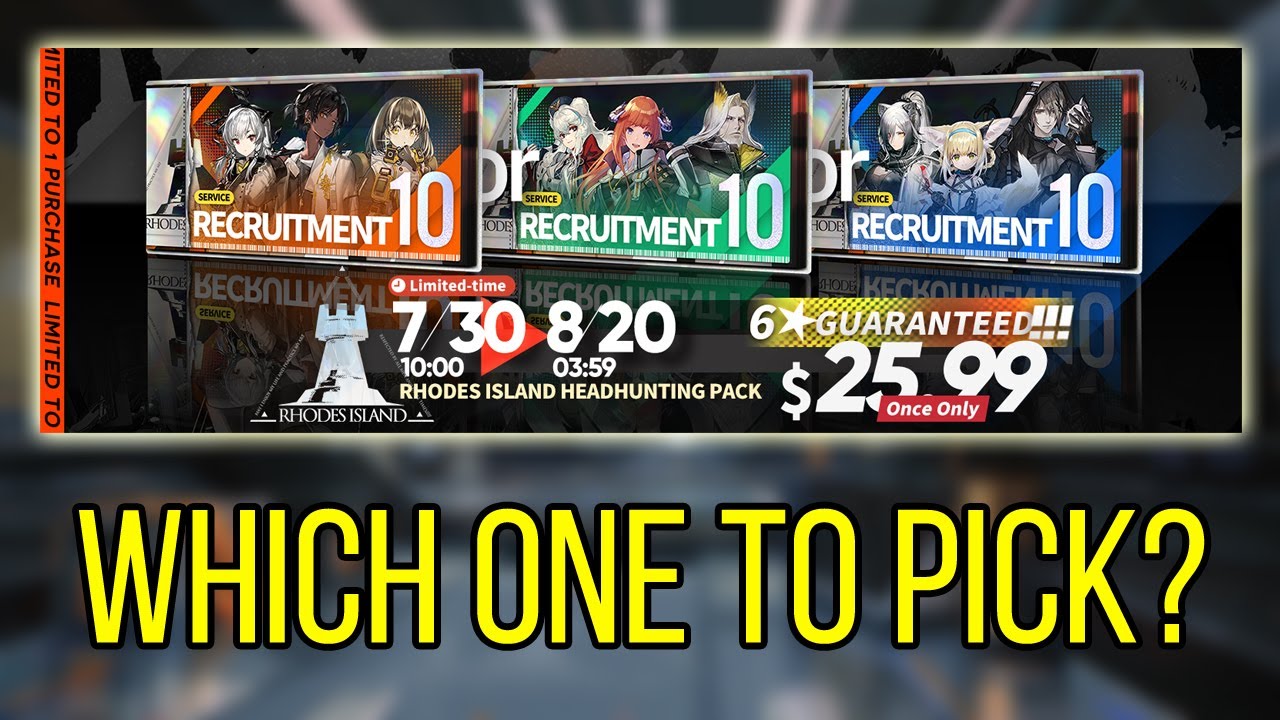 Rhodes Island Headhunting Pack, which one to pick? | Arknights - YouTube