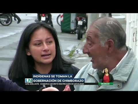 Miles de indígenas se toman la Gobernación del Chimborazo noticias de el salvador