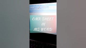 😧 omr sheet in ms word #shorts #msword #word #wordtricks