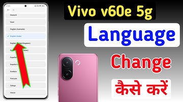Vivo v60e 5g me Language kaise change kare / How to change Language in Vivo v60e / bhasha setting