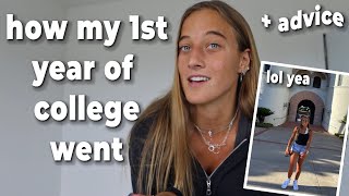 how my college freshman year REALLY went + advice