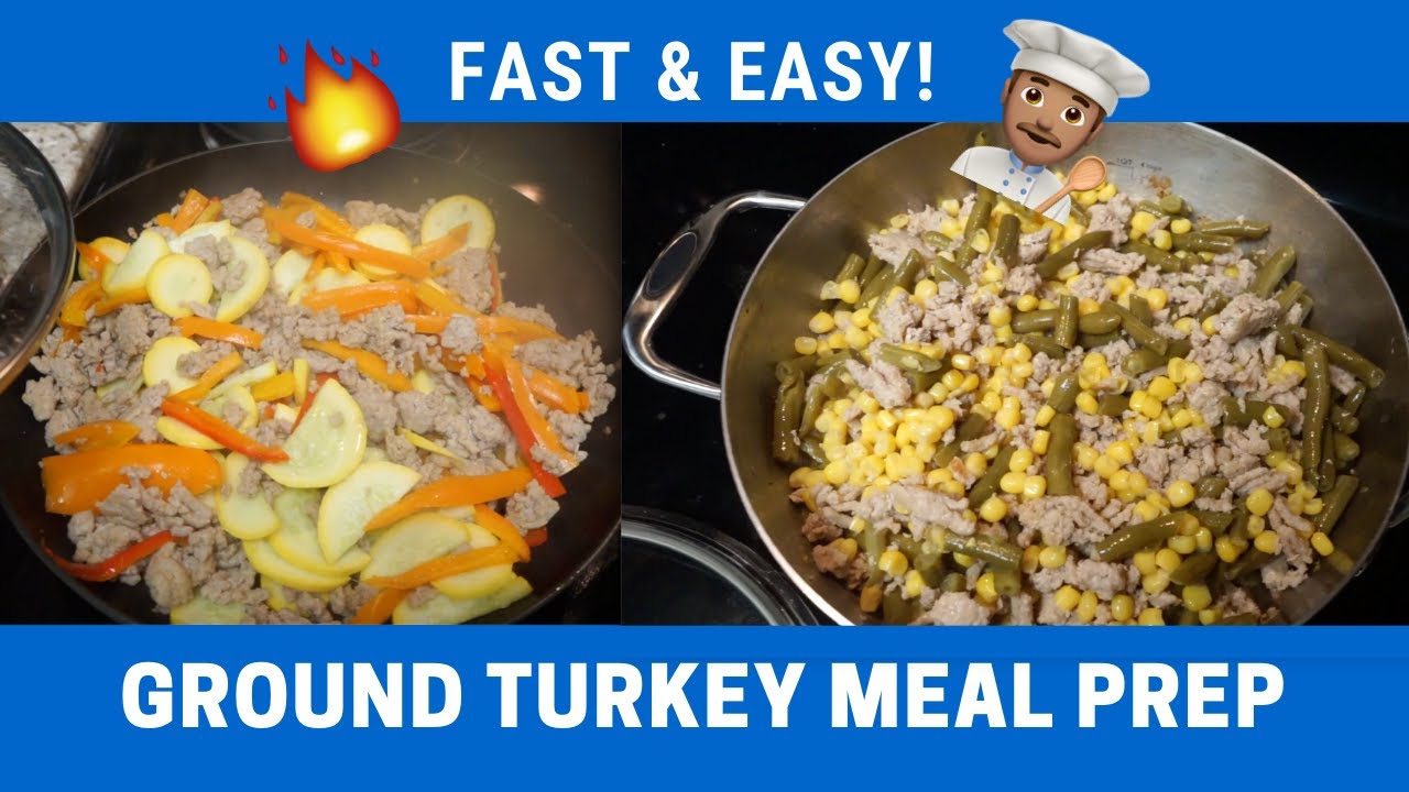 Quarantine & Cook: Ground Turkey Meal Prep (Fast & Easy!) - YouTube