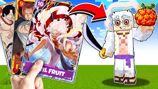 CARDS Decide our ONE PIECE POWERS in Minecraft, Then Battle!