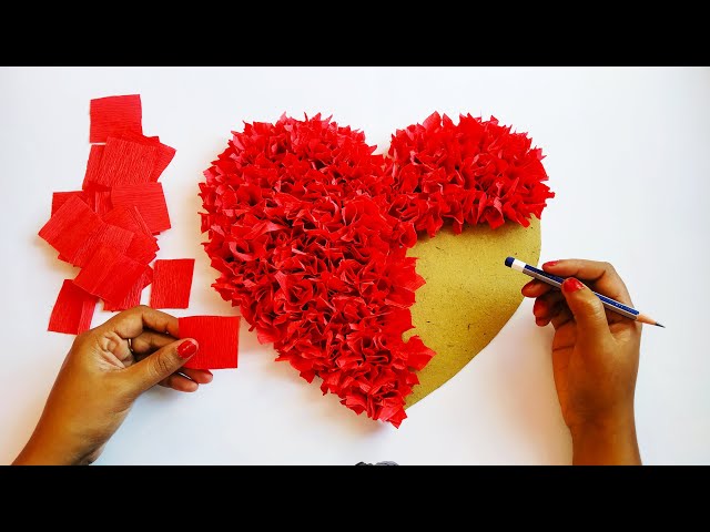 6 DIY Valentines Decorations Made with Tissue Paper!