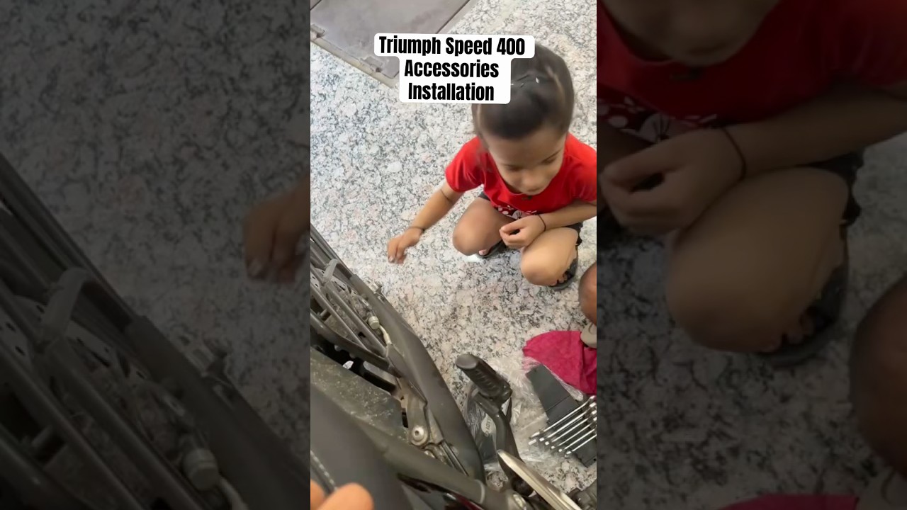 Triumph Speed 400 Accessories Installation 