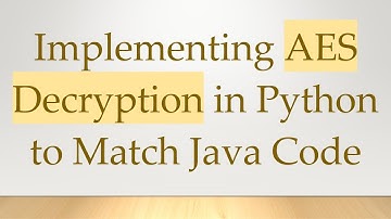 Implementing AES Decryption in Python to Match Java Code