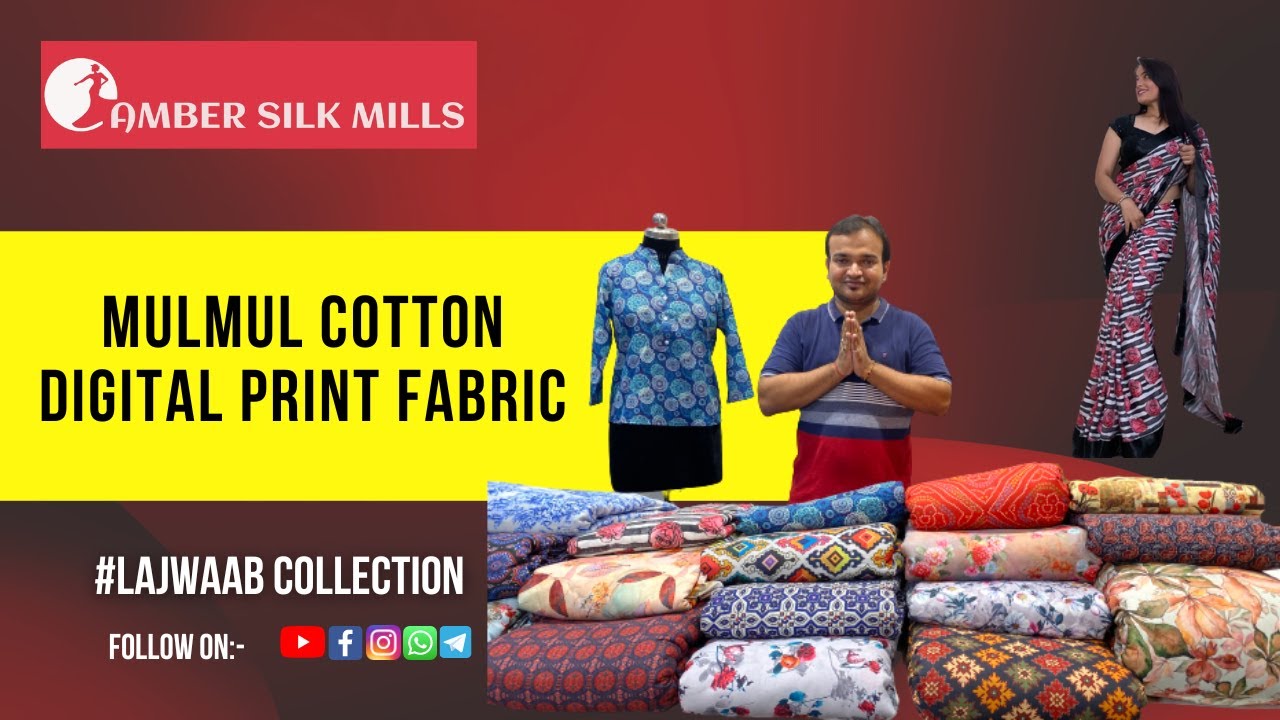 MULMUL COTTON PRINTS I COTTON FABRICS IN SURAT I KURTI PRINTS I PRINTED