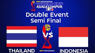 #รองชนะเลิศ คู่ชายไทย พบ อินโดนีเซีย #ISTAFWorldCup2024 SEMIFINAL Men's Doubles Thailand 🆚 Indonesia