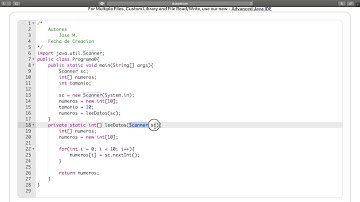 Como llenar un arreglo usando un método Java Nuevo Parámetro Parte 1