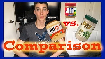 Comparison: PBfit vs. PB2 (Powdered Peanut Butters)