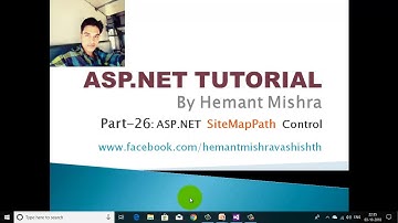 SiteMapPath control in asp.net in Hindi by Hemant Mishra part 26 || Navigation Control
