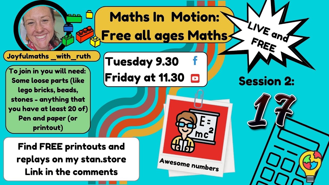 Maths Inmotion Maths in Motion - Awesome Numbers 2 -17 - YouTube
