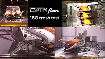 Optimfloor 16G Crash Test - World Premiere for a composite floor structure
