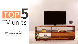 TV Unit Design 2023 : Top 5 Wooden TV Unit Designs For Living Room & Bedroom by Wooden Street