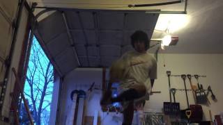 Inside foot juggling of football / soccer ball