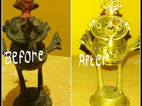 How To Clean Brass || At Home Easy Way|| Clean Brass with Household items