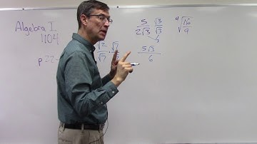 Algebra 1104 pp 22-24