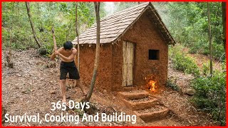 365 Days How I Survival, Cooking And Building In The Rain Forest - Full Video screenshot 5