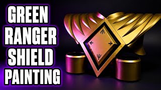 How to make a Green Ranger Shield - Painting