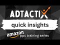 AdTactix Quick Insights - Amazon PPC Performance by Match Type - Monitor High Level PPC Performance