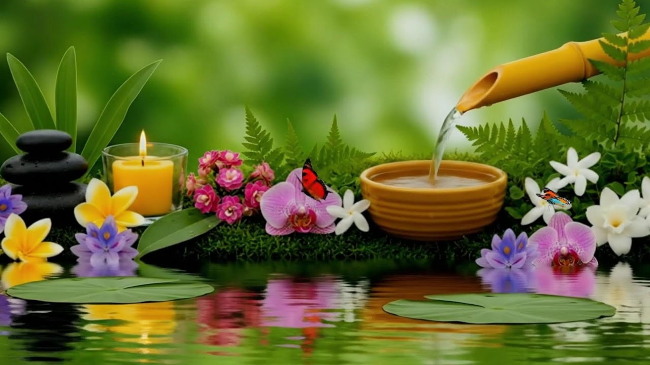 Soft Piano for Sleep with Waterfall Ambience for Stress Relief