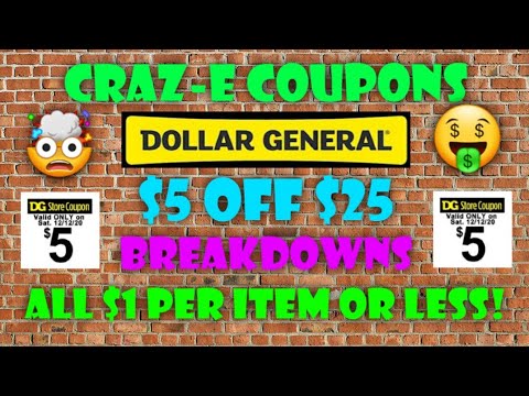 🤑$1.28 OOP🤯$5 OFF $25 DOLLAR GENERAL SCENARIOS 12/12/20🤑LEARNING HOW TO COUPON!🤯